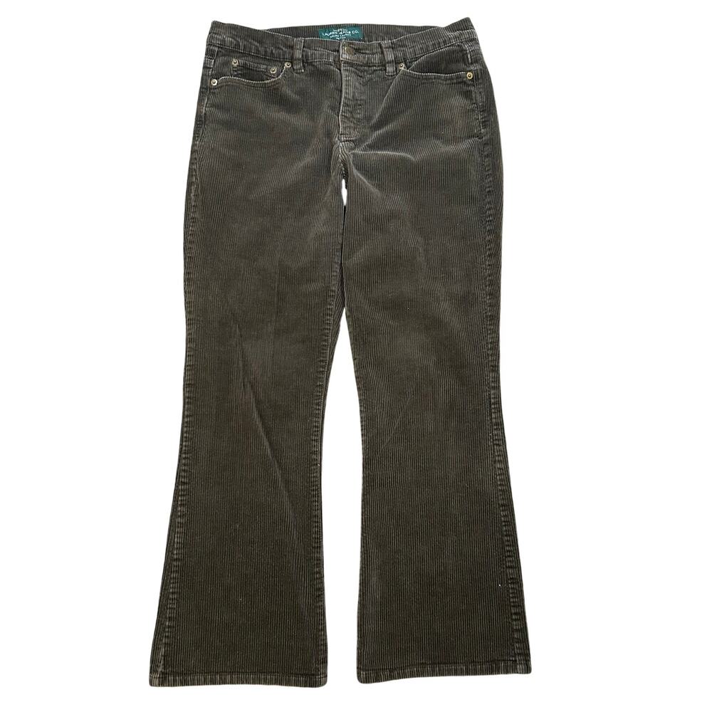 Vintage Lauren Ralph Lauren Corduroy Pants Womens Size 10 Petite Flare Bootcut